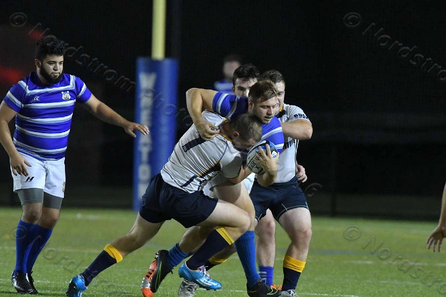 Wheaton Men\'s Rugby vs Mass Maritime.  Photo by Keith Nordstrom